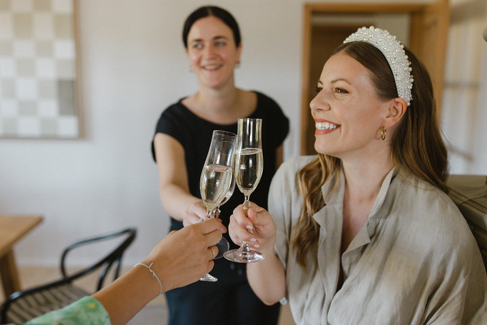 Modern-Bride-happy-with-Champagne