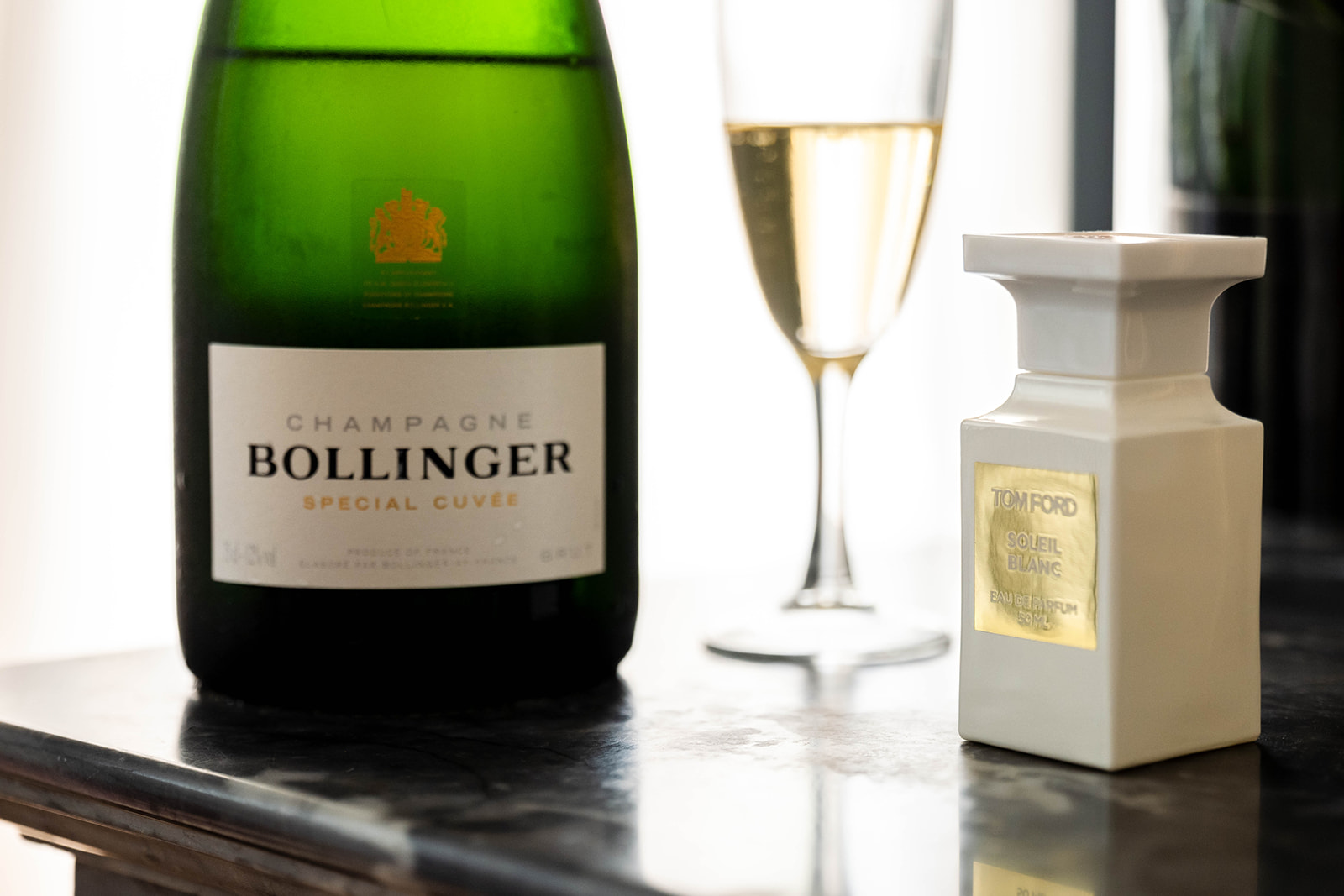 Bollinger Champagne and Tom Ford Perfume