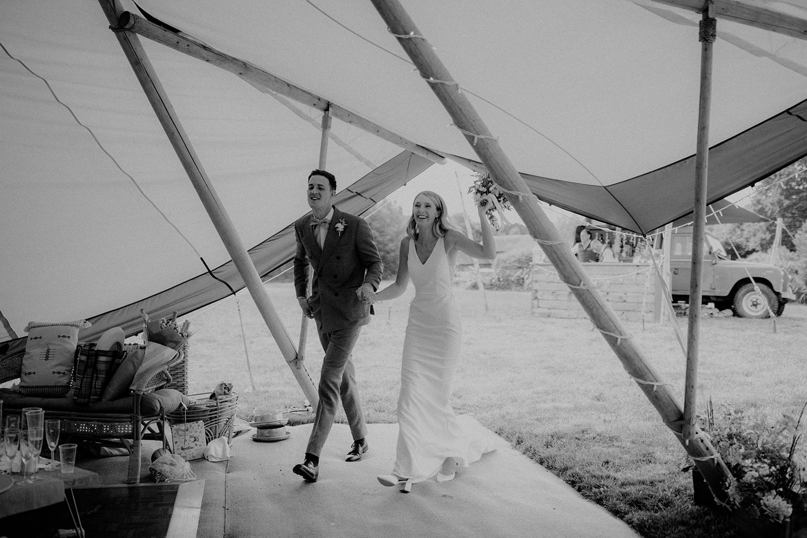 festival style wedding in sussex