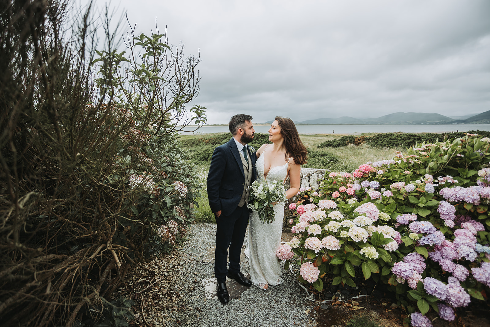 A wedding in Co. Kerry Ireland with views of the Wild Atlantic Way