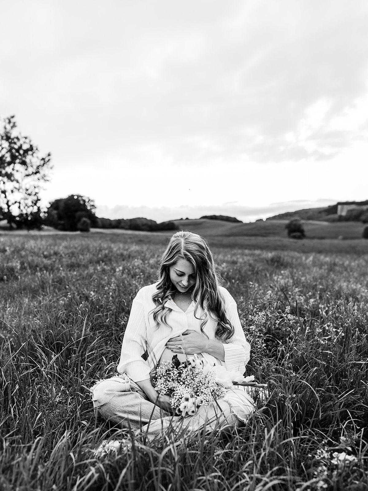 wildflower maternity sessions