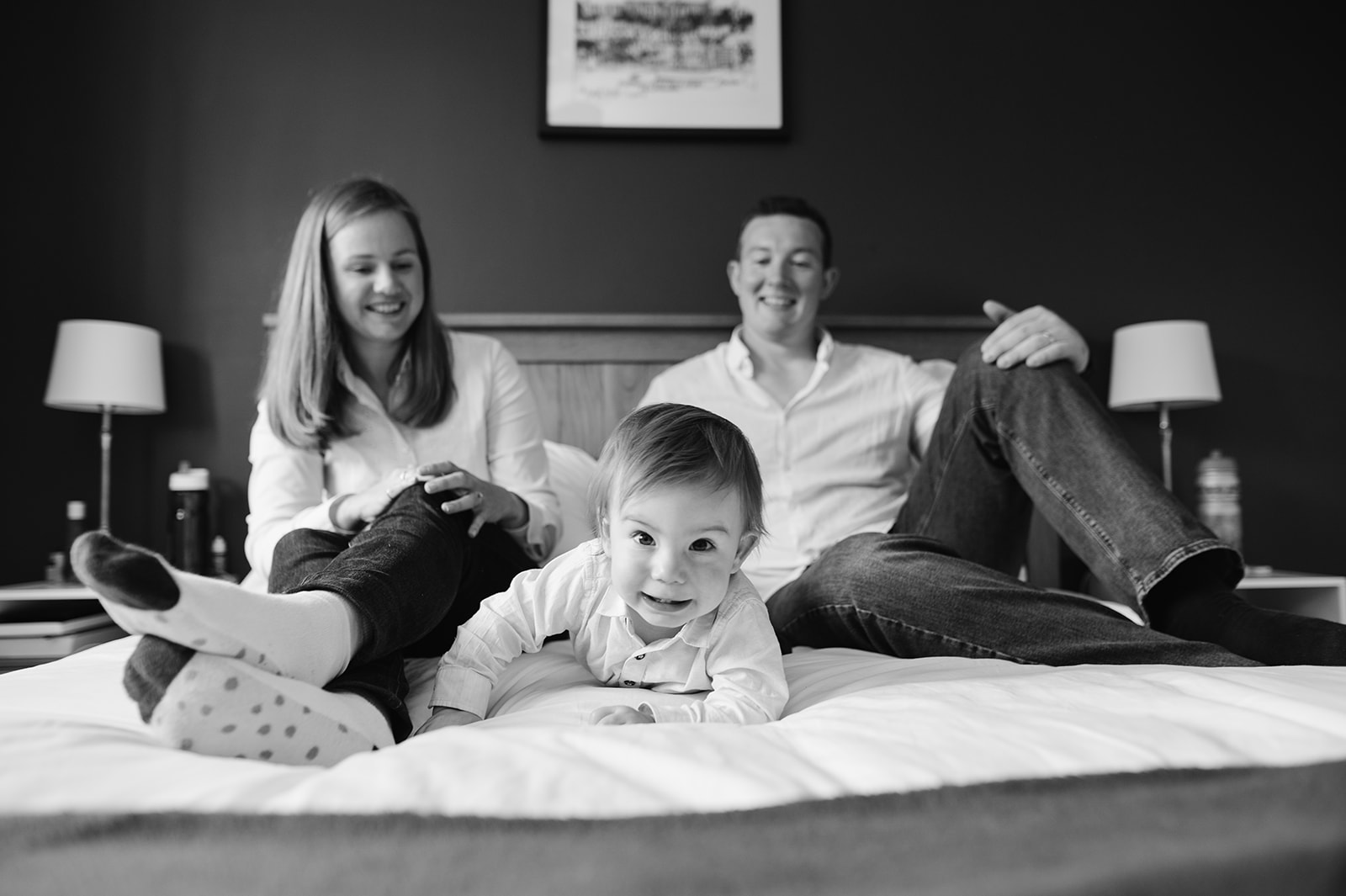 relaxed family photos at home with toddler in sutton coldfield
