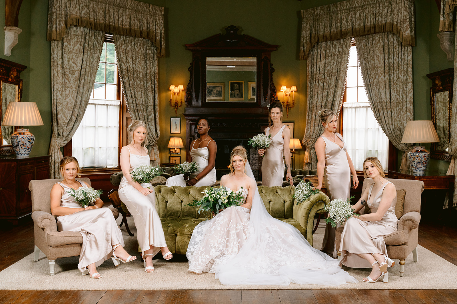 editorial style group photos at castle leslie in ireland