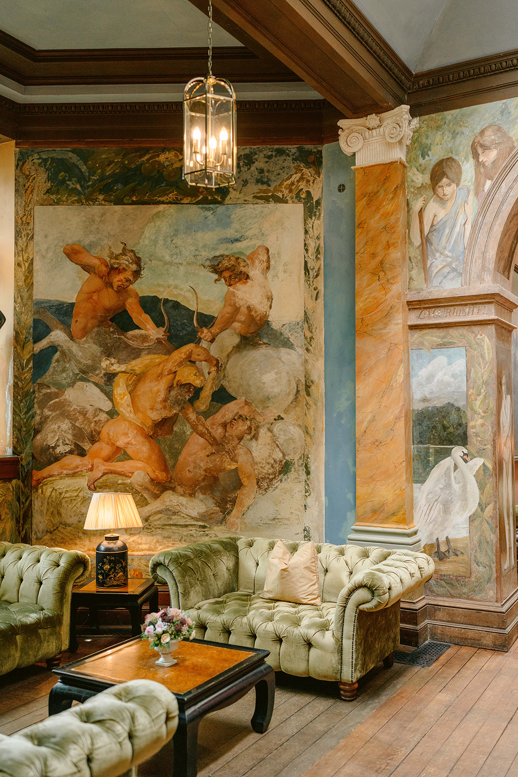 interior photos at castle leslie paintings