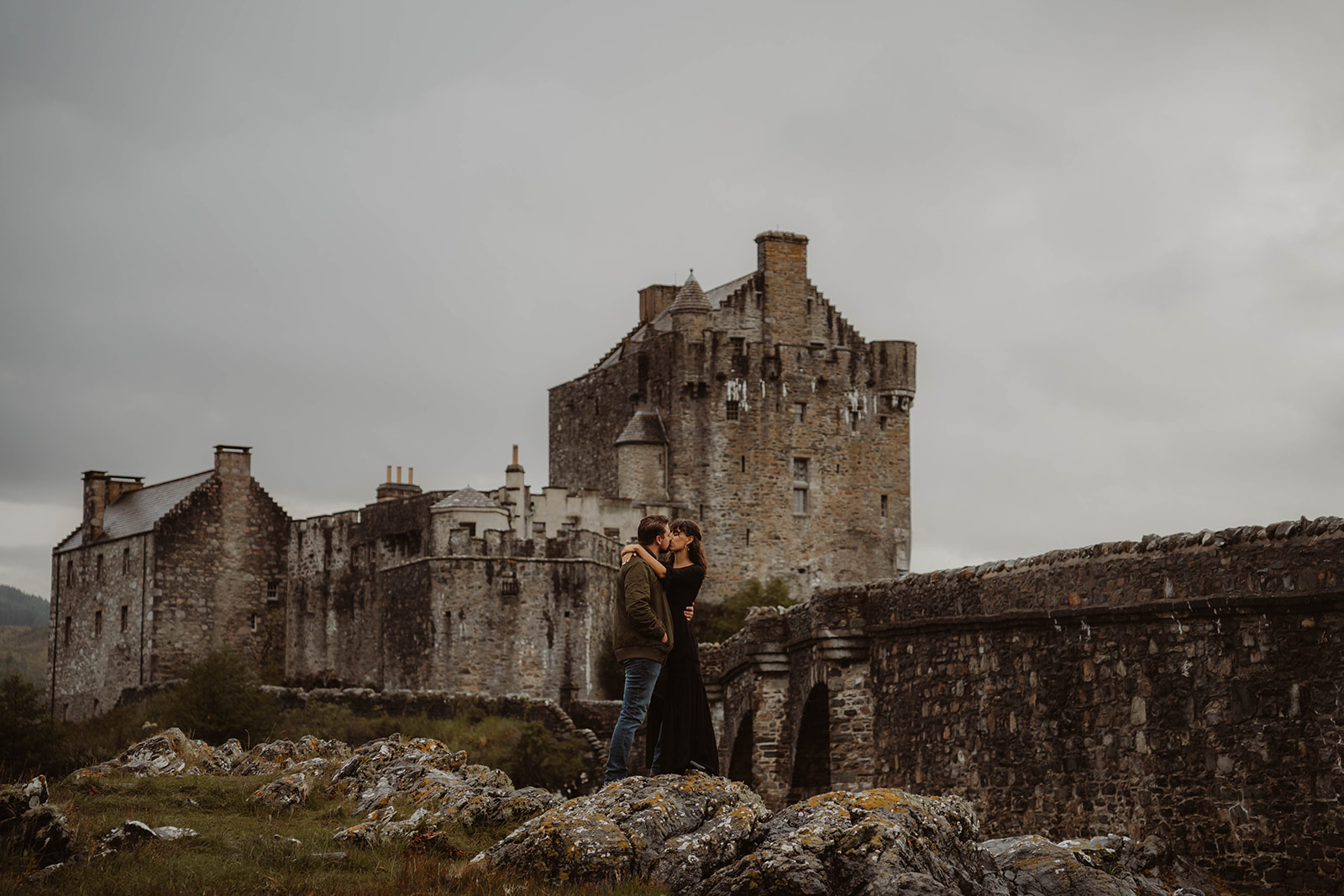 scottish castle couples photoshoot