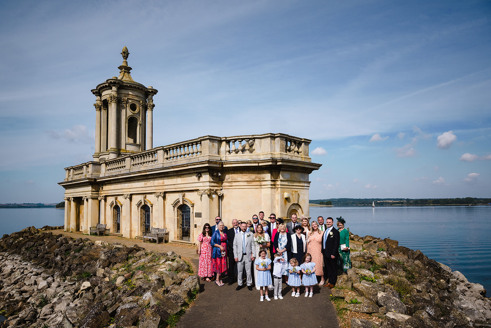 Group photo outside of Normanton Church