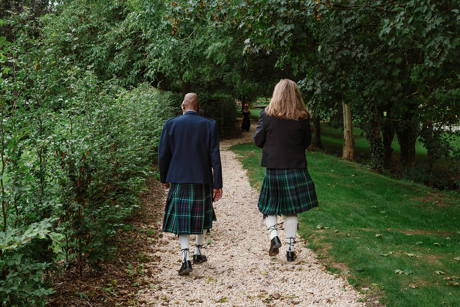 walking groomsmen Zara Davis Wedding Photography Waters Edge at Ewen Cotswolds Gloucestershire Cirencester cheltenham