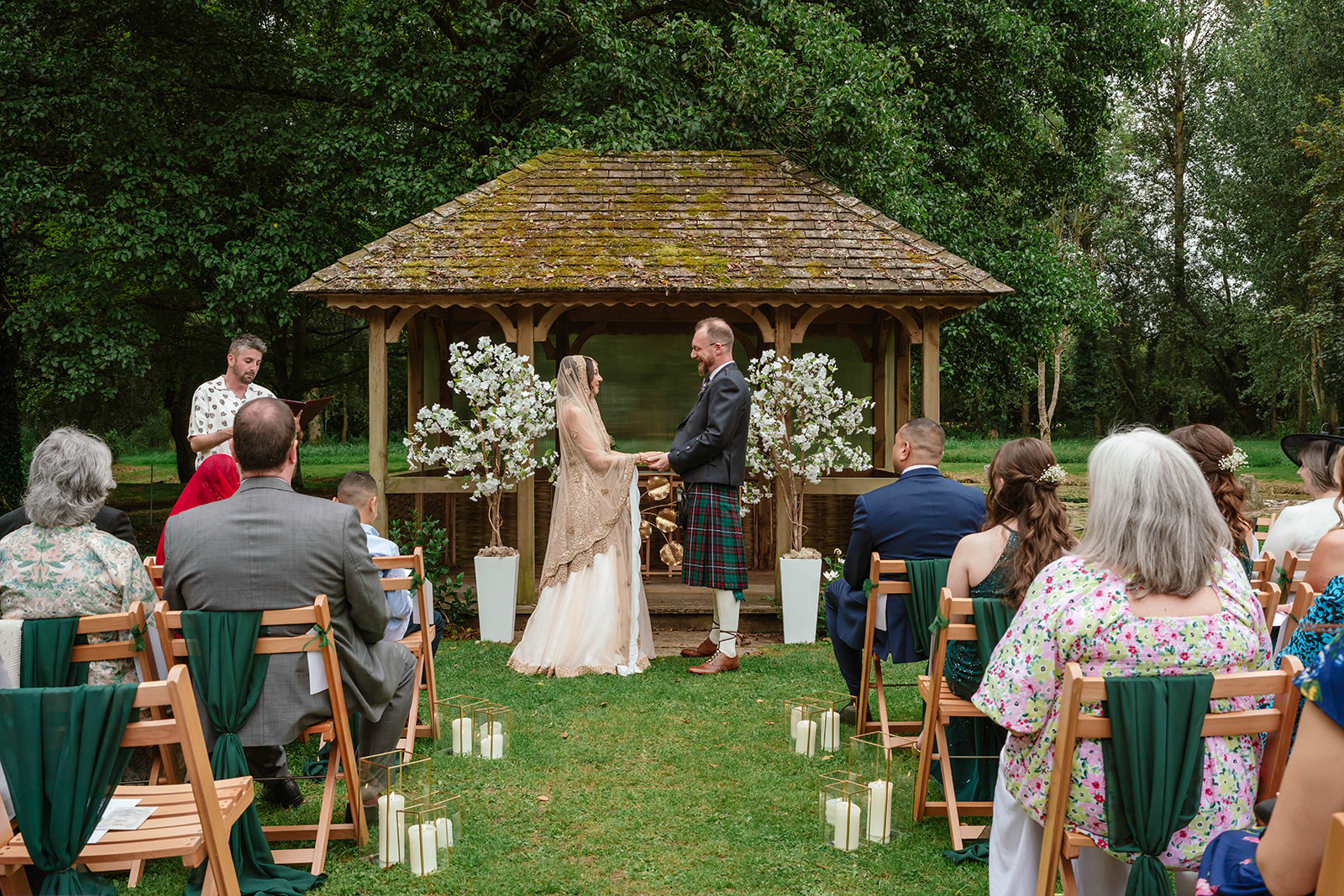 ceremony Zara Davis Wedding Photography Waters Edge at Ewen Cotswolds Gloucestershire Cirencester cheltenham