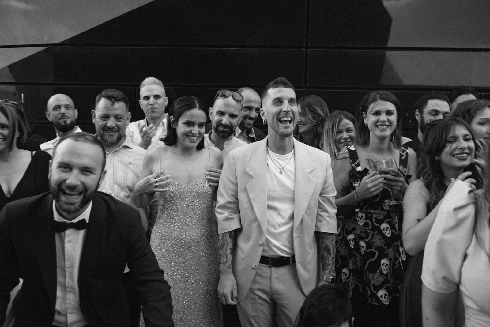 foto de grupo de una boda