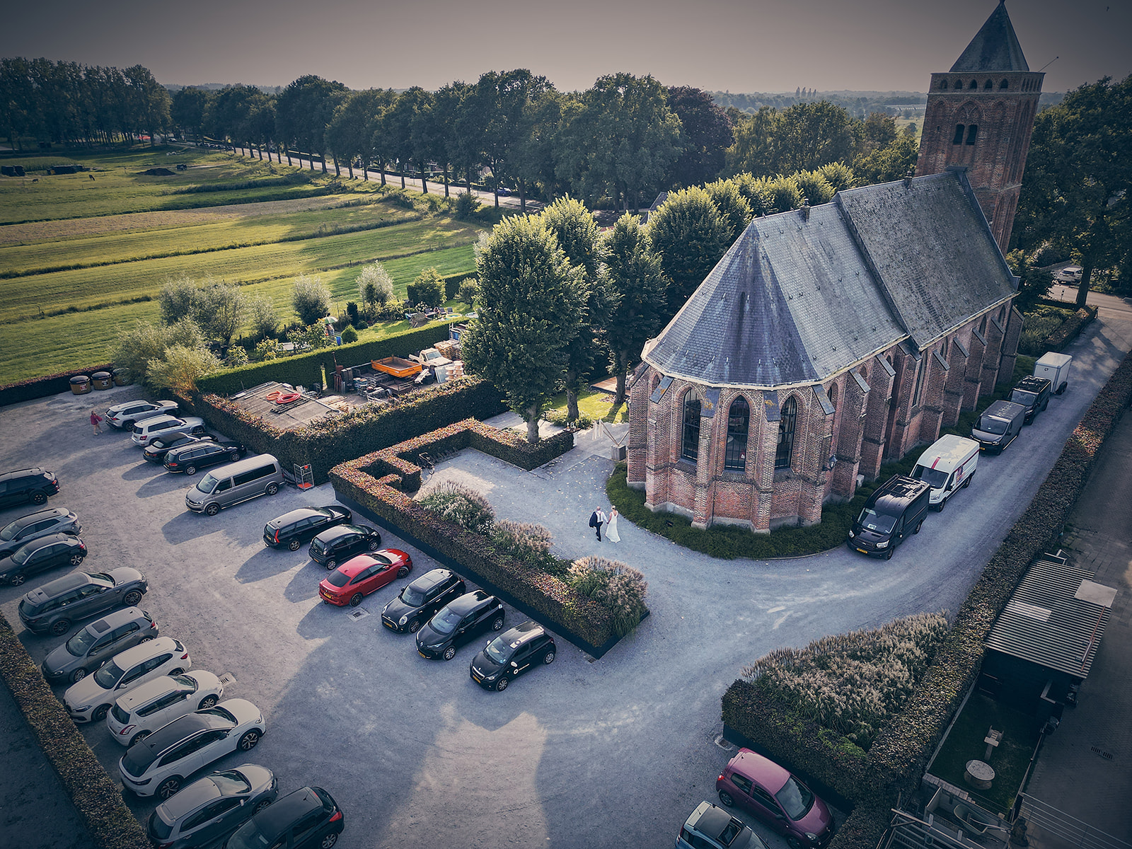 Bruidsfotografie Het Dikke Torentje Eemnes - 't Gooi - trouwfotograaf Stefan Segers-drone