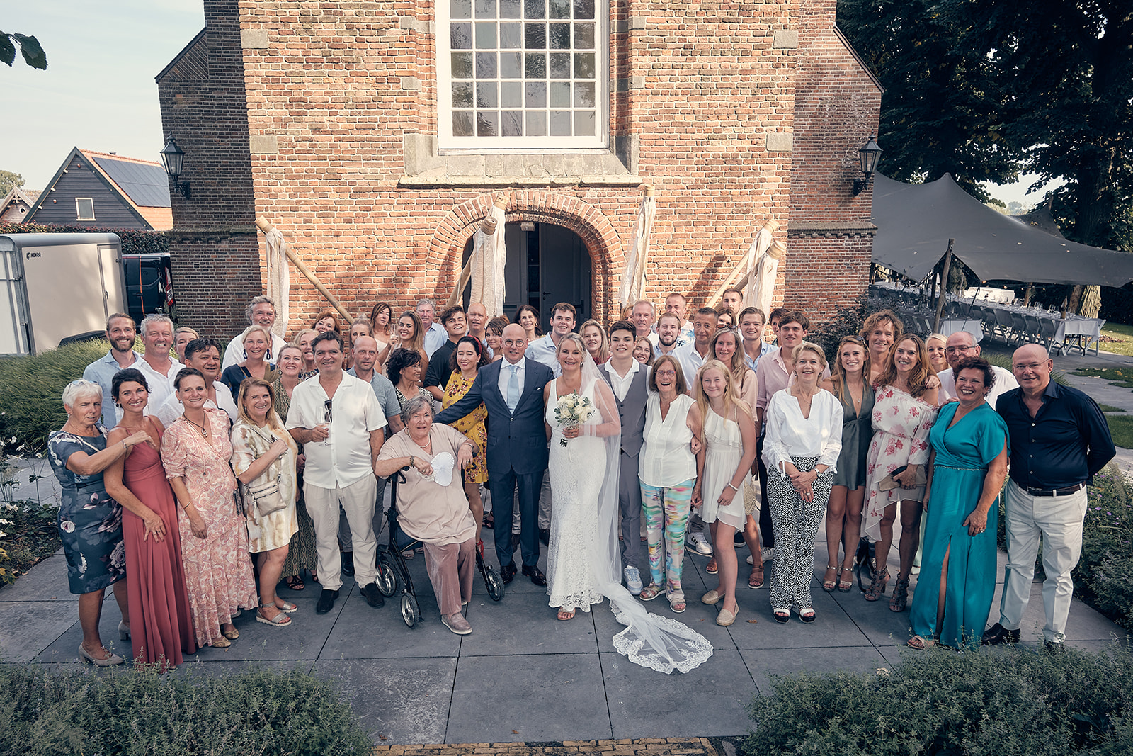 Bruidsfotografie Het Dikke Torentje Eemnes - 't Gooi - trouwfotograaf Stefan Segers-groepsfoto