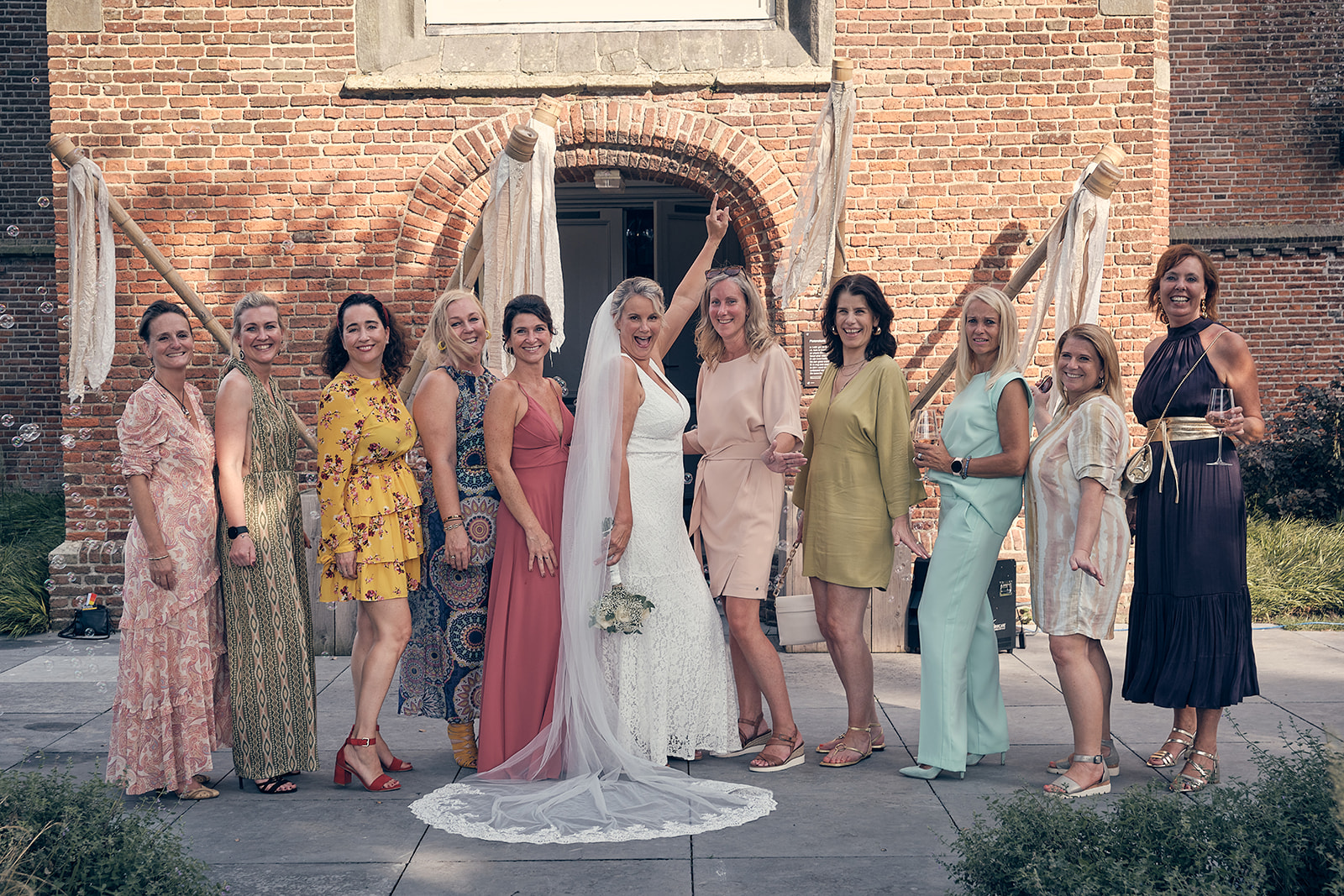 Bruidsfotografie Het Dikke Torentje Eemnes - 't Gooi - trouwfotograaf Stefan Segers-groepsfoto