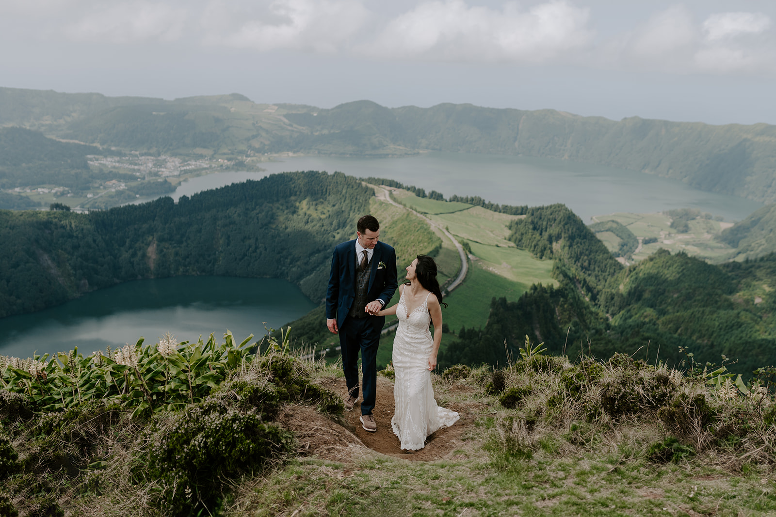 Sunset elopement in the Azores