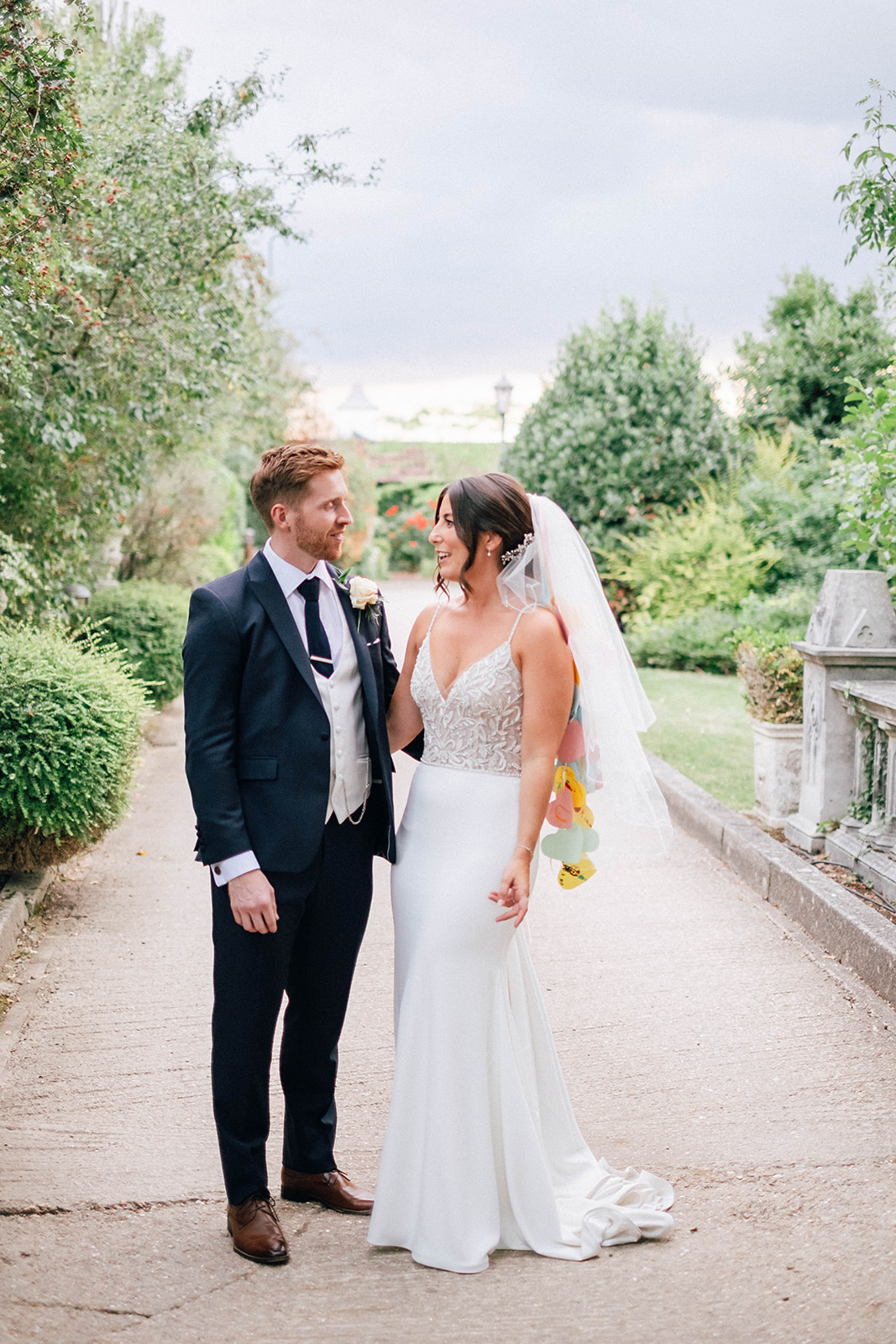 Bride and groom at Friern Manor