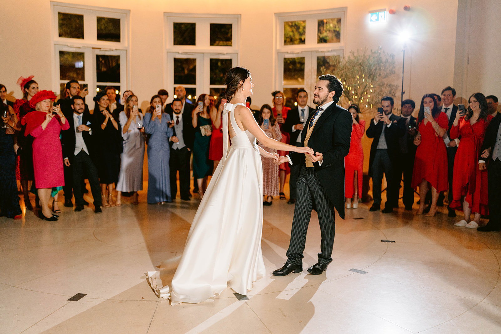 the first dance in the atrium at the hurlingham club fulham