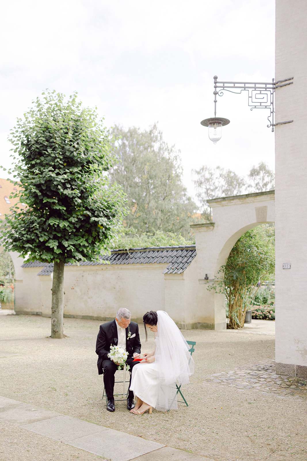 Bride and groom wedding session vow exchange in copenhagen