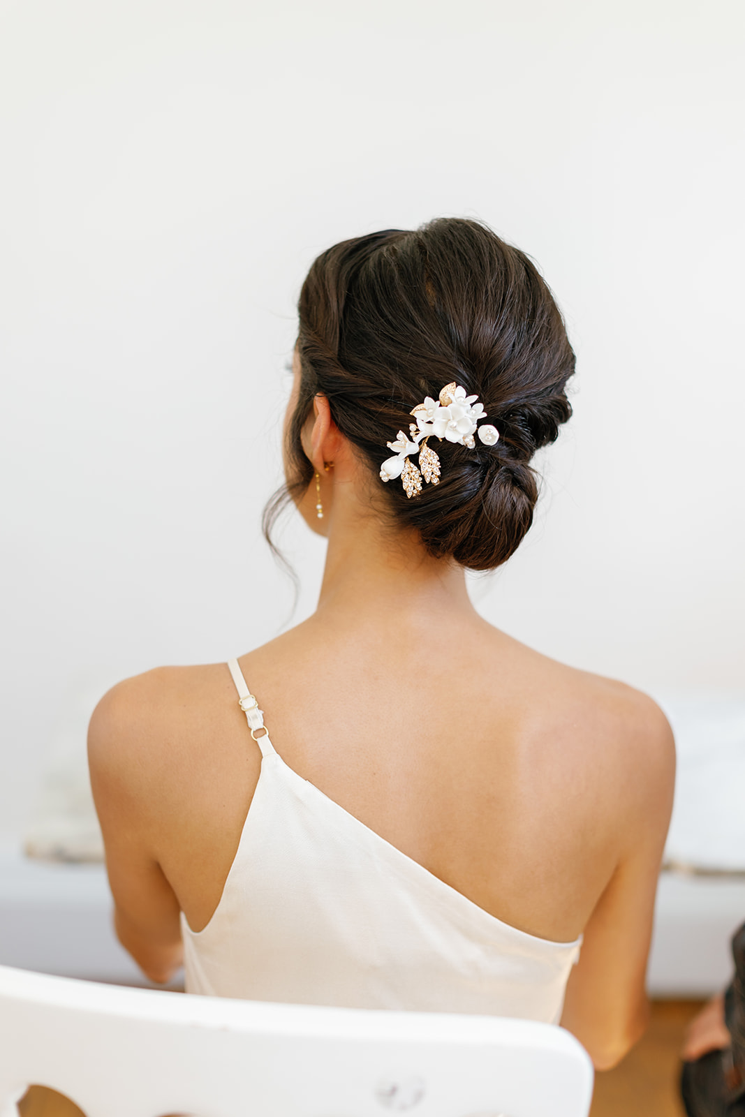 bride's details at the back
