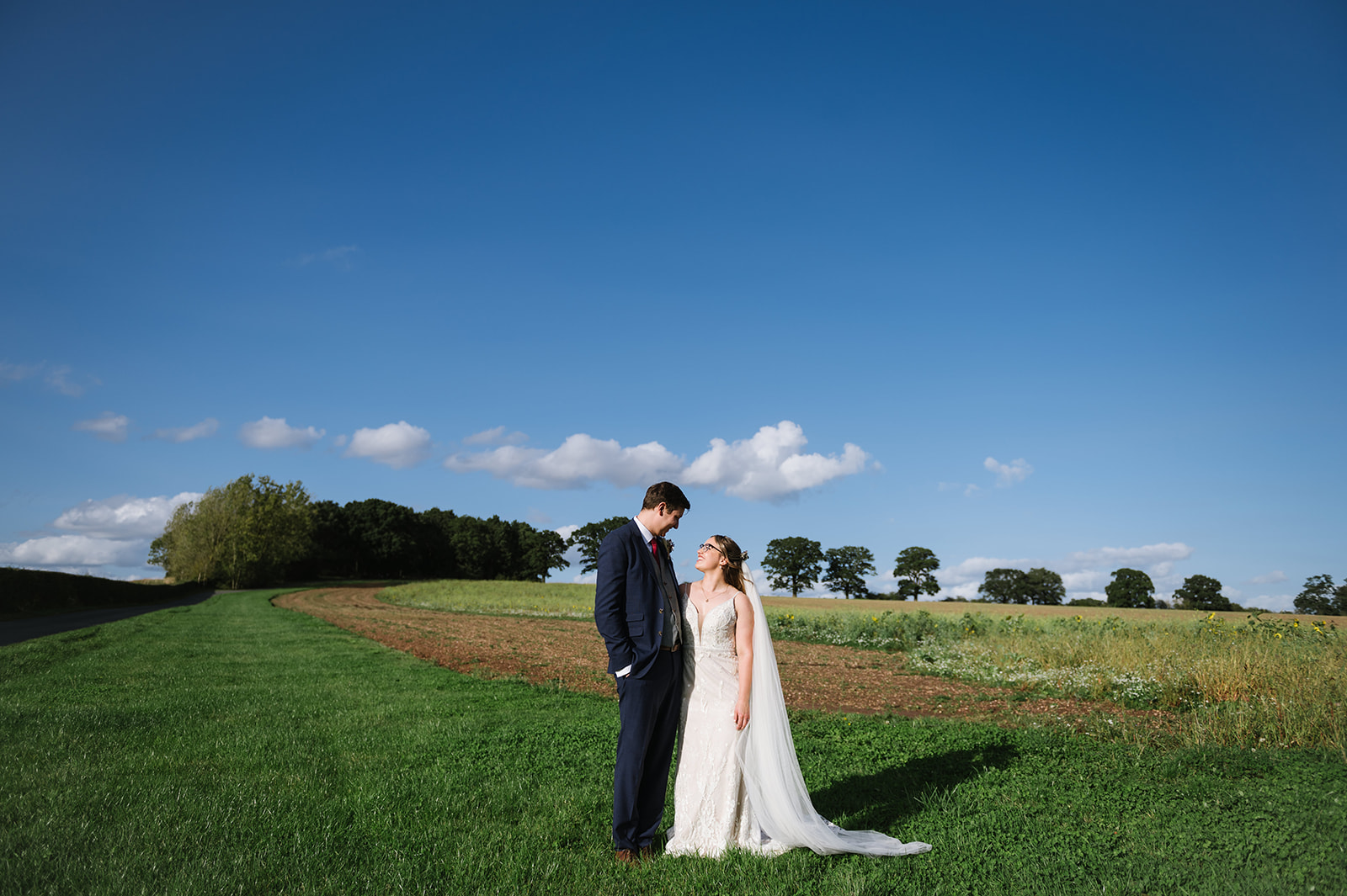 Katie and Steve's glorious sunny wedding at Swallows Nest Barn in Warwick