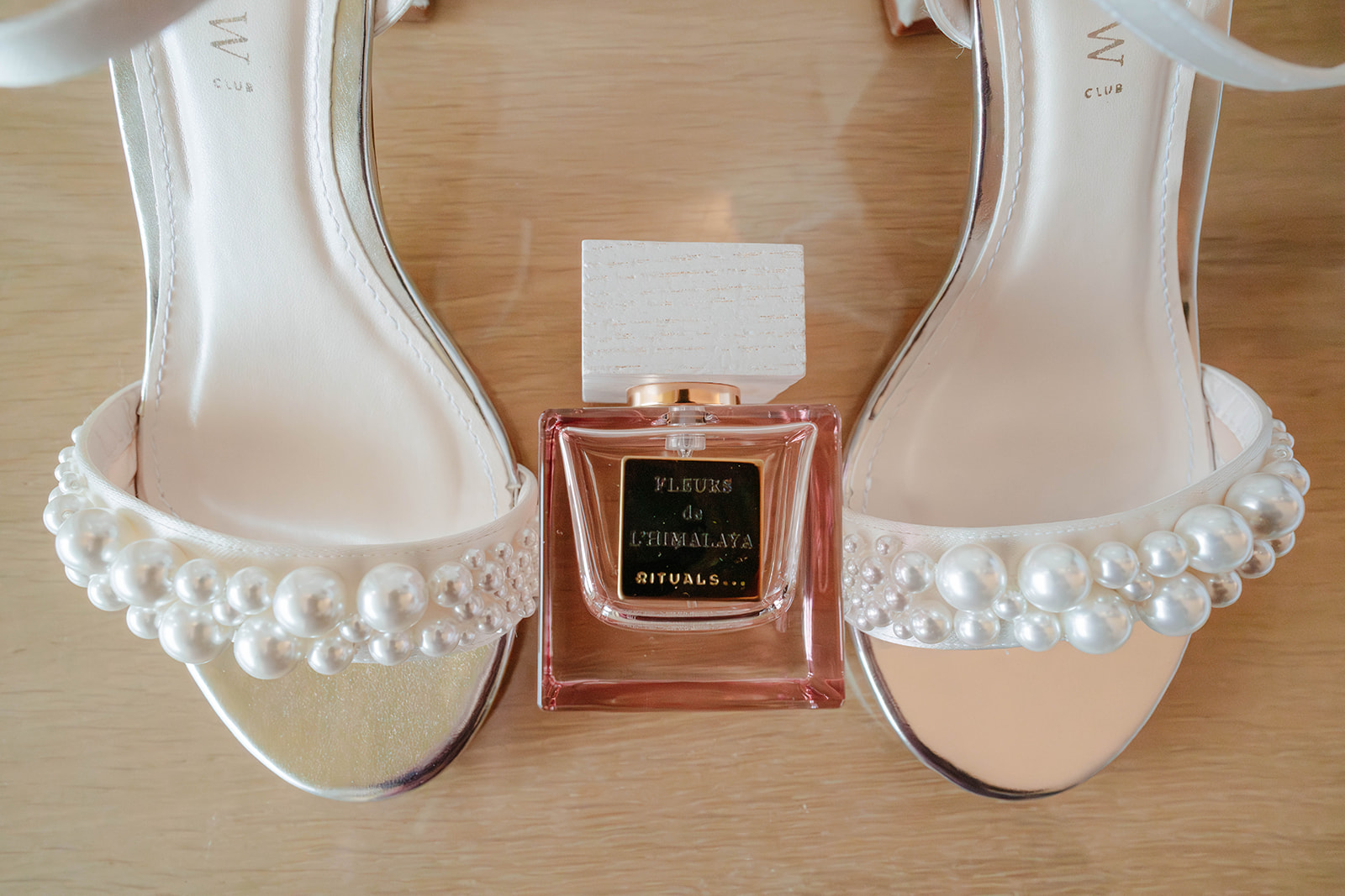 bridal shoes and perfume Zara Davis Photography Wild Thyme and Honey Cirencester Cotswolds Gloucestershire