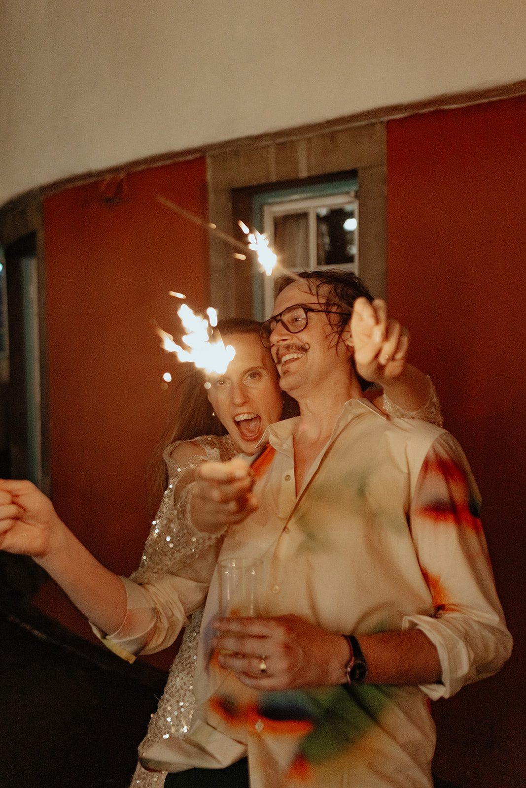 Frances quinn wedding sparklers in portmeirion