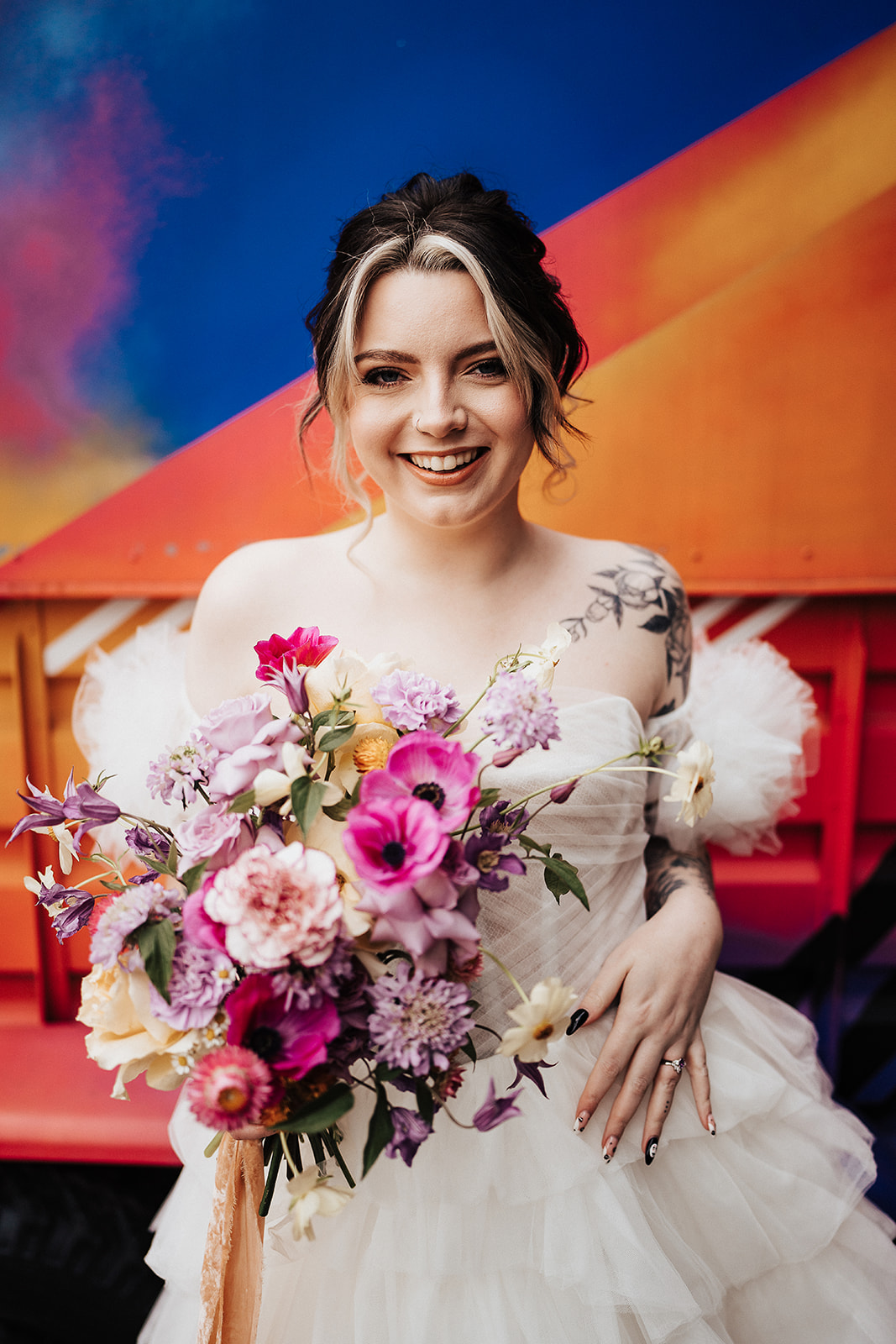 pink flowers  | The Chocolate Factory Wedding Derby