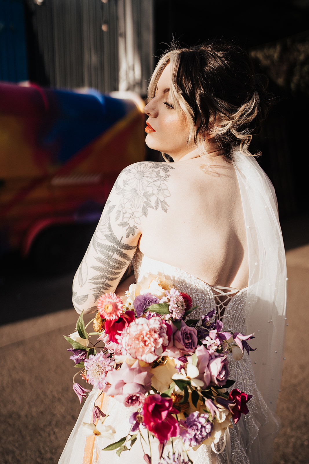 Bride wearing Pearl & Eve Bridal | The Chocolate Factory Wedding Derby
