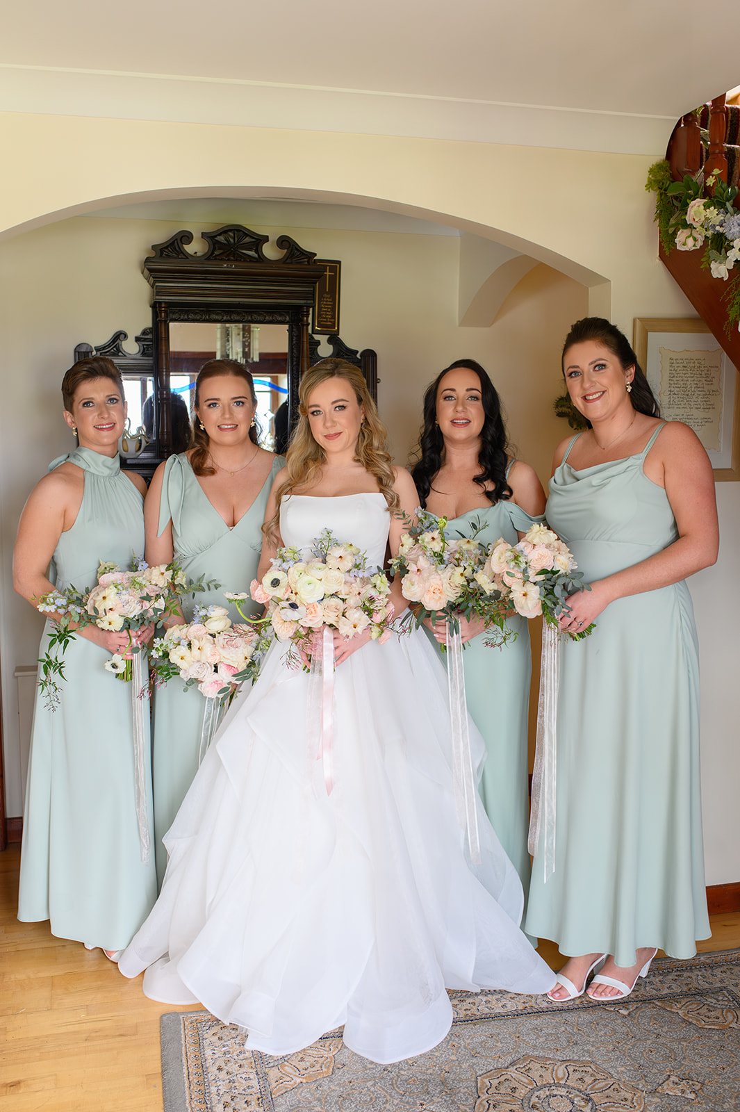 Bride and bridesmaids 