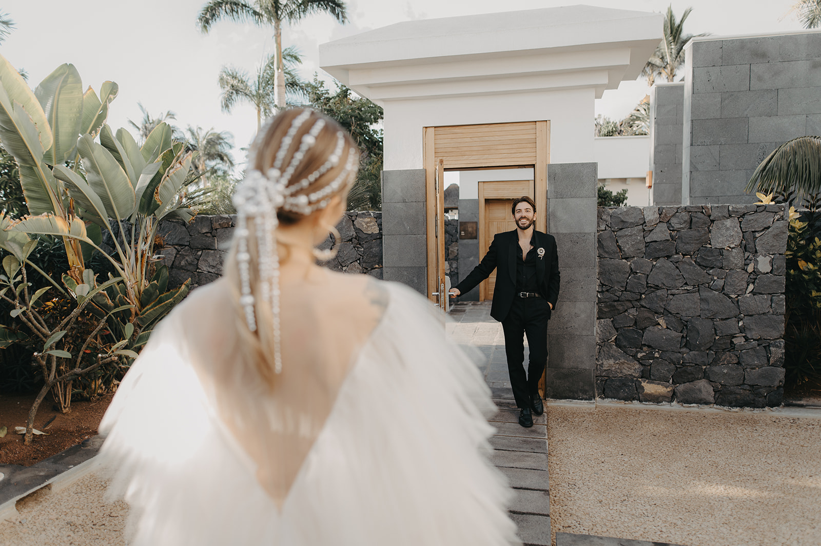 Editorial elegant vogue fashion Destination Wedding photographer Tenerife Canary Islands Ritz-Carlton Gran Meliá Luxury 