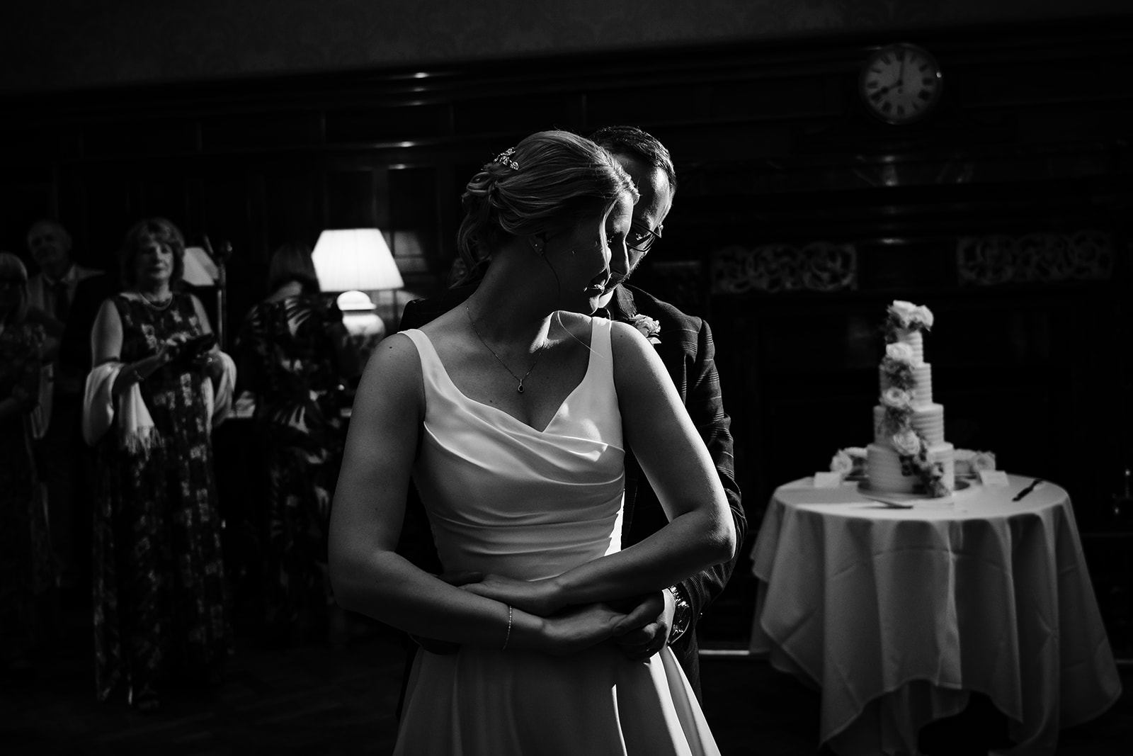 Bride and grooms first dance during their wedding at Stapleford Park Hotel by Amanda Forman Photography