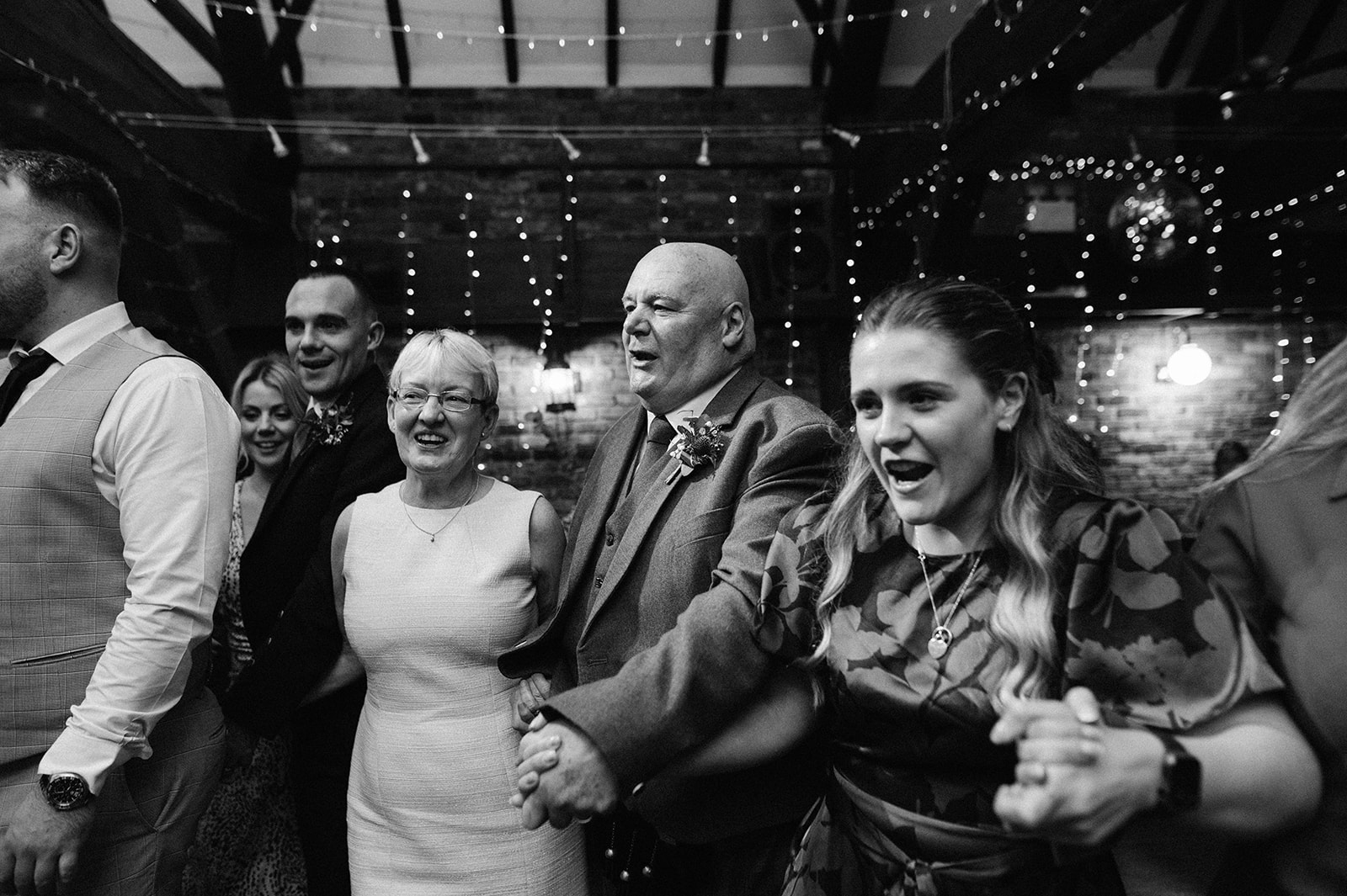 Guests dancing at the Dickens Inn Central London Wedding