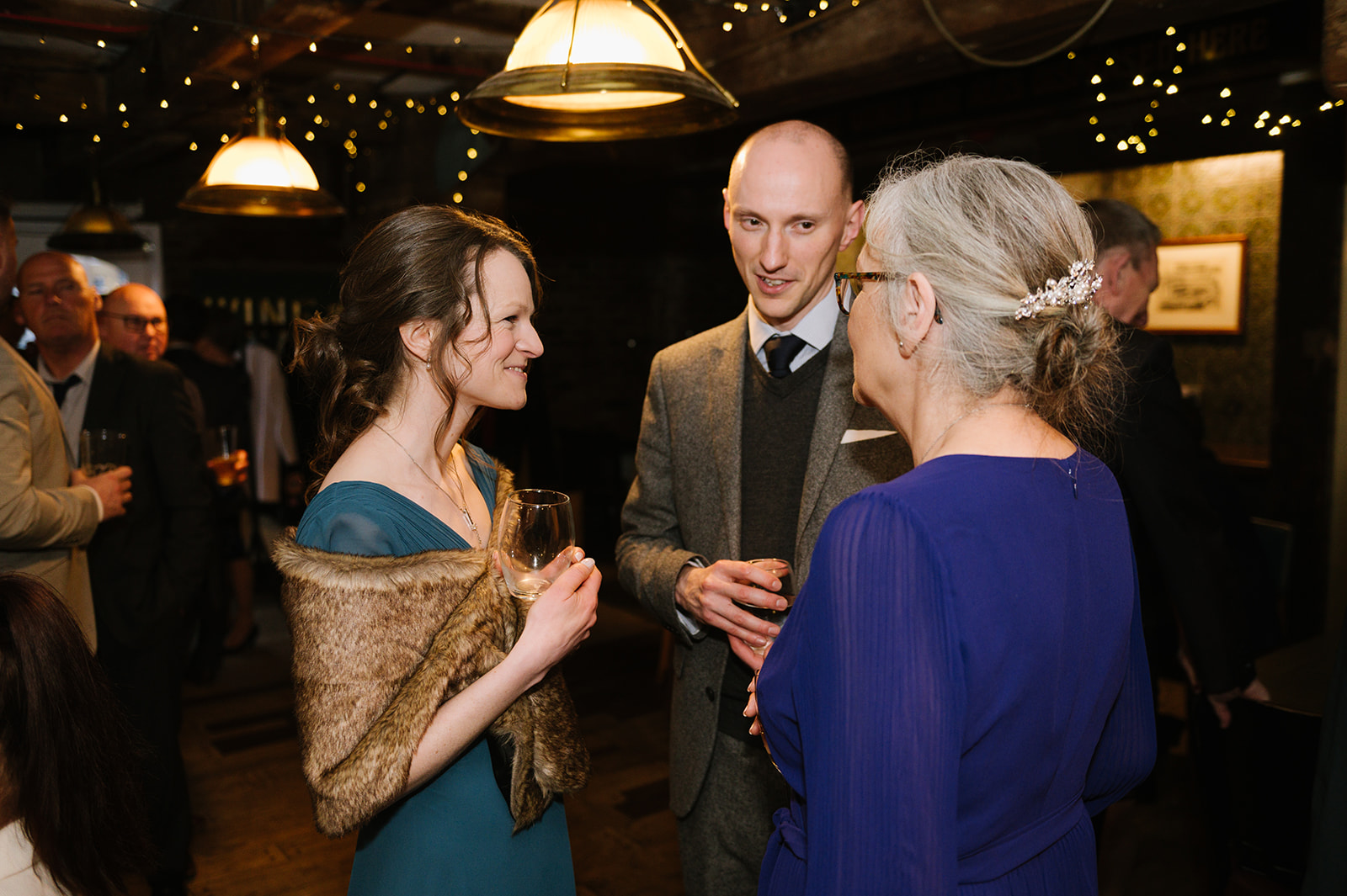 Guests at the Dickens Inn Central London Wedding