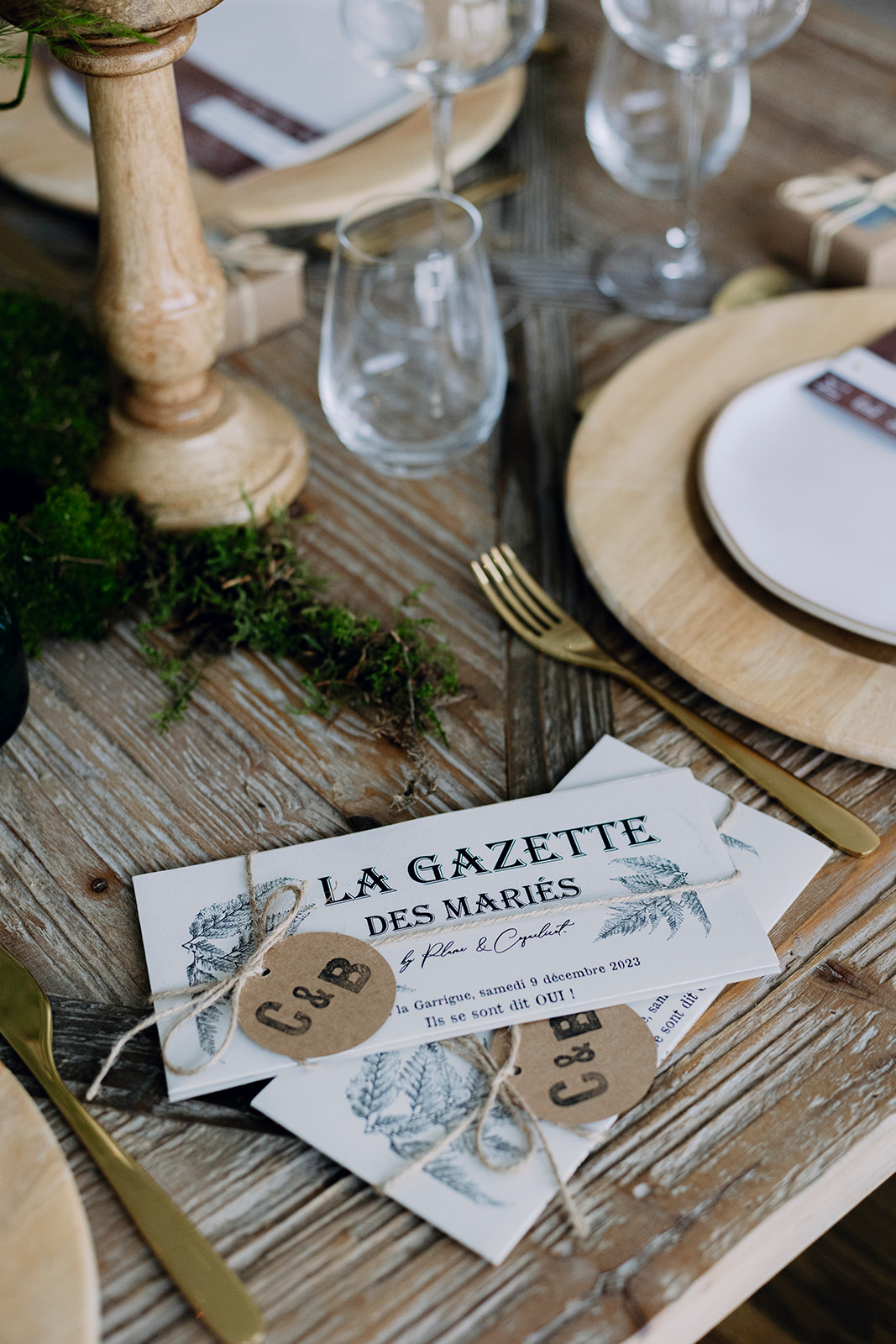 gazette table mariage