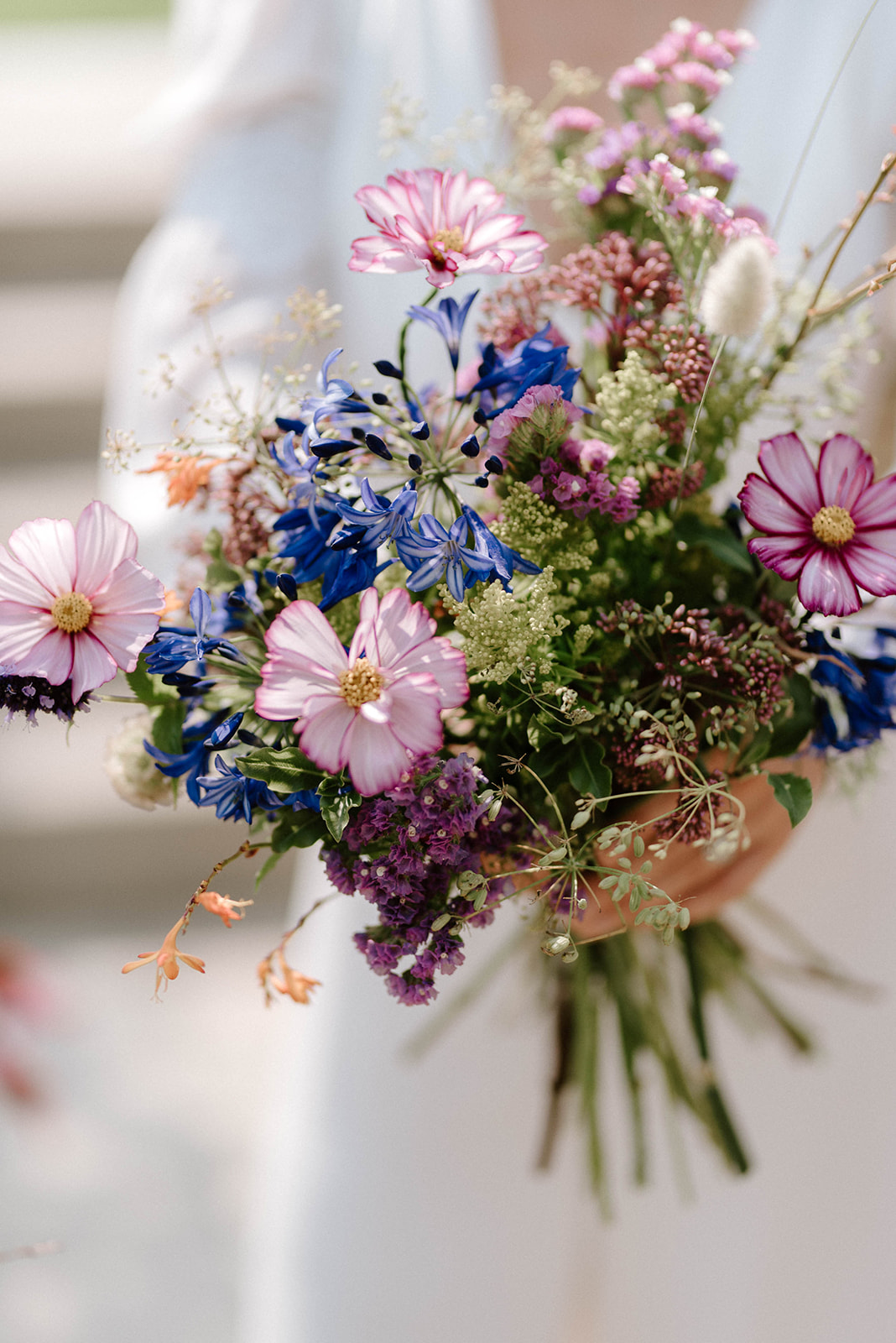 colourful bridal bouquet at Middleton lodge