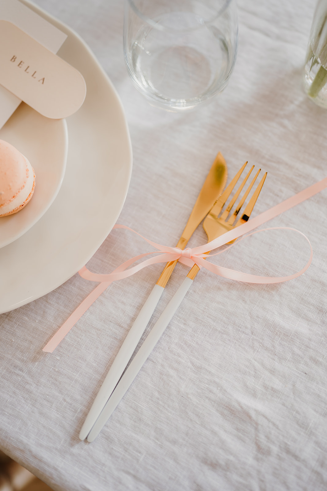 Wedding cutlery details