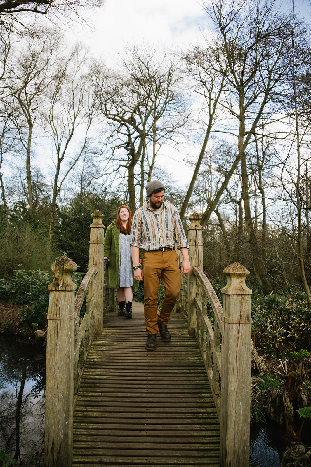 Spring engagement photo session at Winterbourne House and Gardens at the University of Birmingham